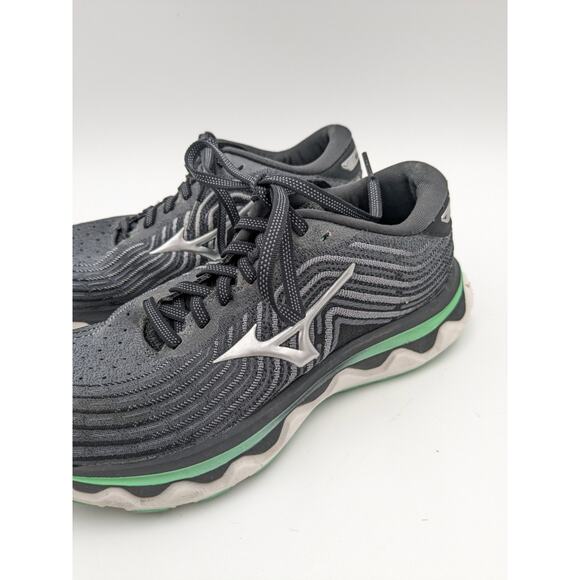 Mizuno Wave Horizon 6 women's athletic sneakers Color: Iron Gate US8 EU38.5 - Picture 11 of 14